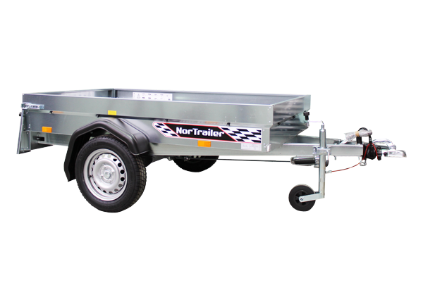 EBECO NB2.5, bočnice, brzdený prívesný vozík