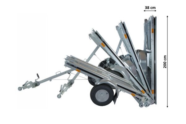 EBECO WT - Multifunkčný sklápací prívesný vozík WallTrailer