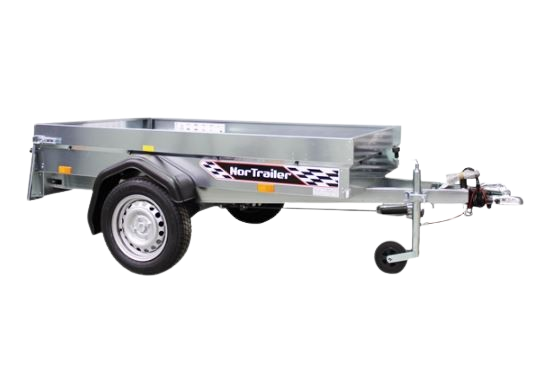 EBECO NB2, bočnice, brzdený prívesný vozík